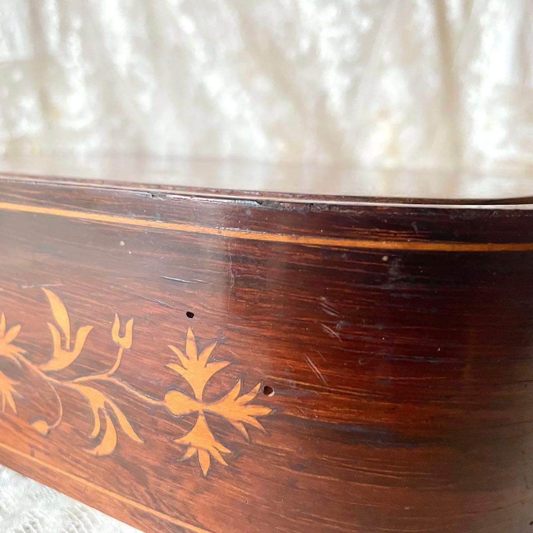 【特大】象嵌細工木製ディスプレイ台　台座　フランスアンティーク　グローブドマリエ