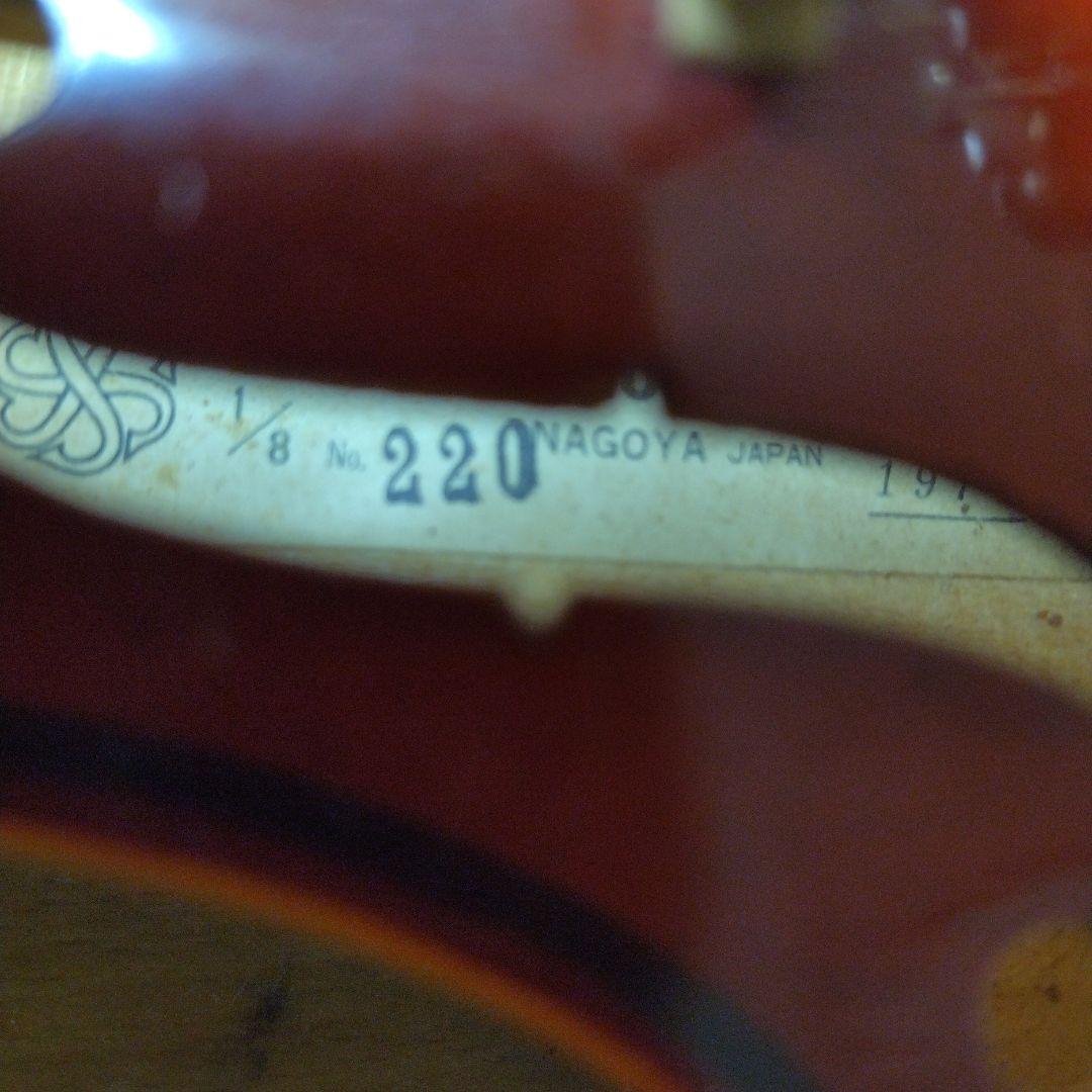 ♥5才前後の子供用♥スズキバイオリン1/8♥品番220♥値引不可♥弓ケ―ス松脂付