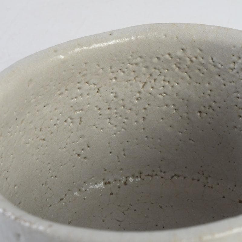 茶道具　人間国宝　荒川豊蔵作　志野茶碗　共箱　M　9744