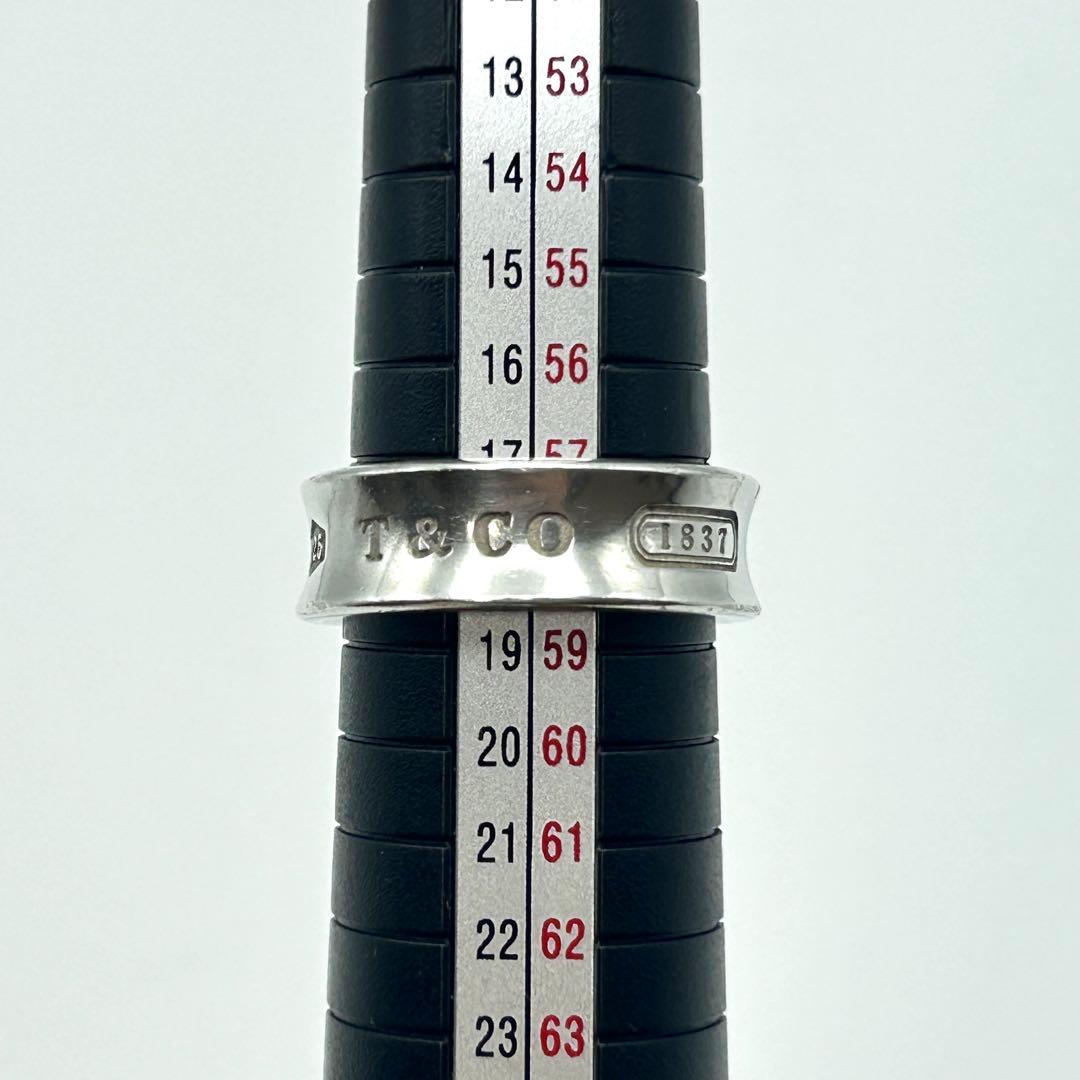 美品　ティファニー　ナロー　1837 リング　約18号　シルバー　925