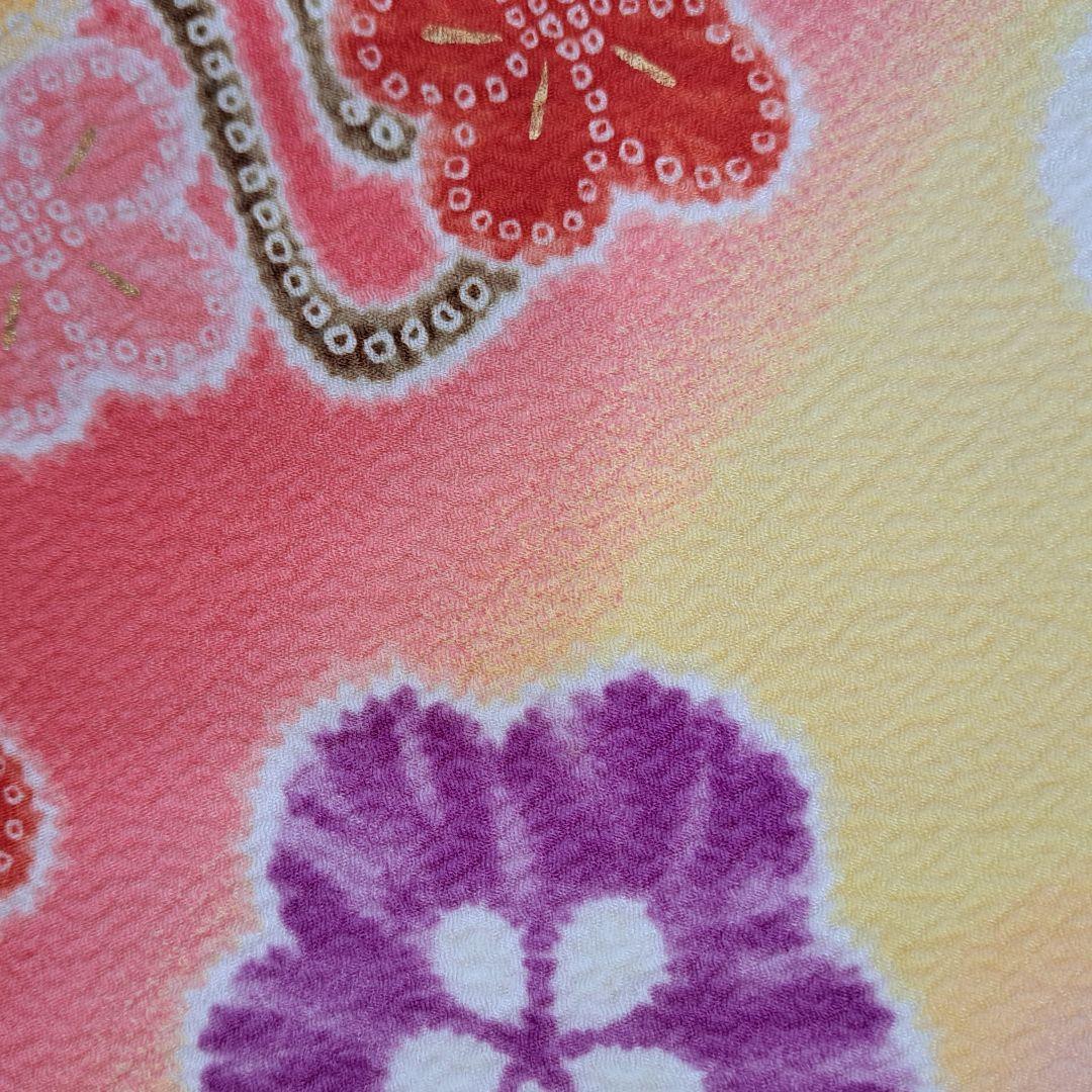 未使用に近い フルセット 七五三着物 七歳祝着(クリーム地金彩梅柄)