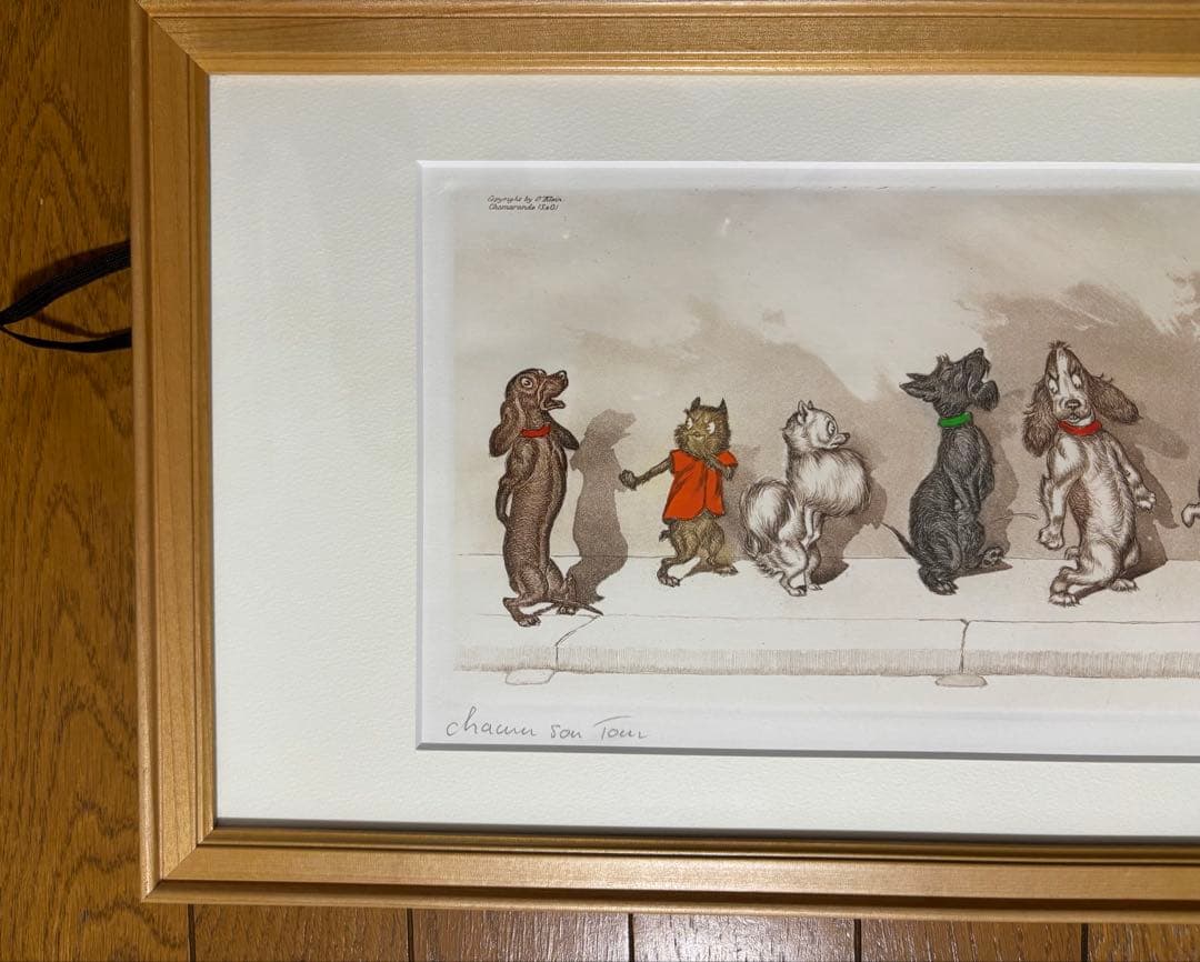 ボリス・オクライン 手彩色銅版画