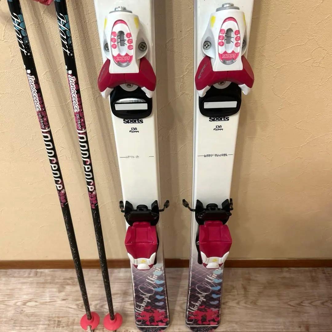 ◾️カービングスキーセット　スキー板138㎝　ブーツ　24㎝　子供用　ジュニア用