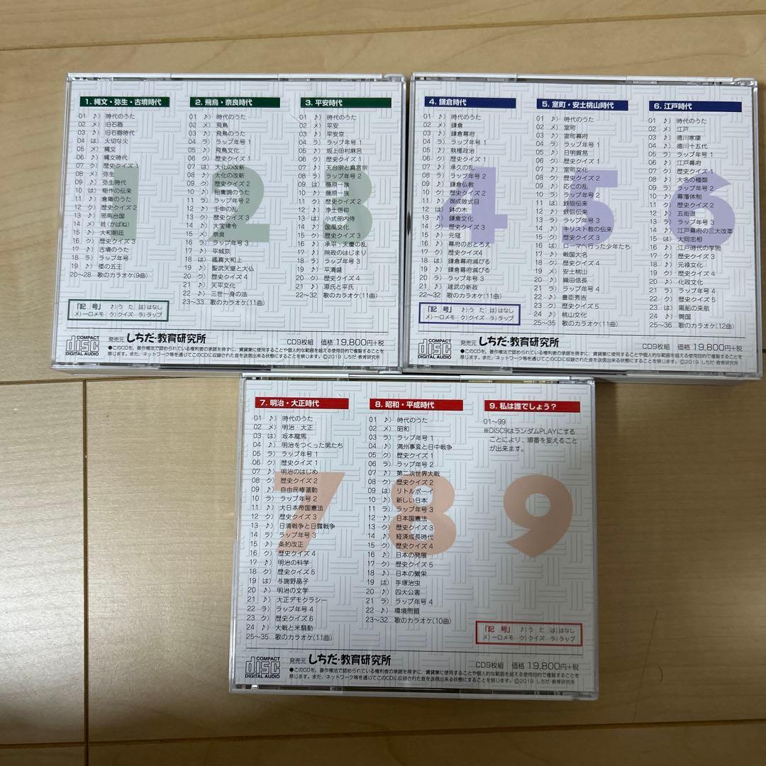 七田式 れきし探訪 日本史編 CD9枚セット