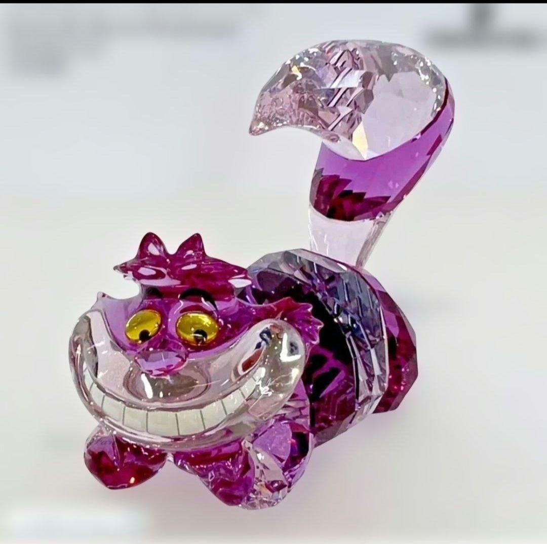 激レア★不思議の国のアリス チェシャ猫 スワロフスキー SWROVSKI　箱なし