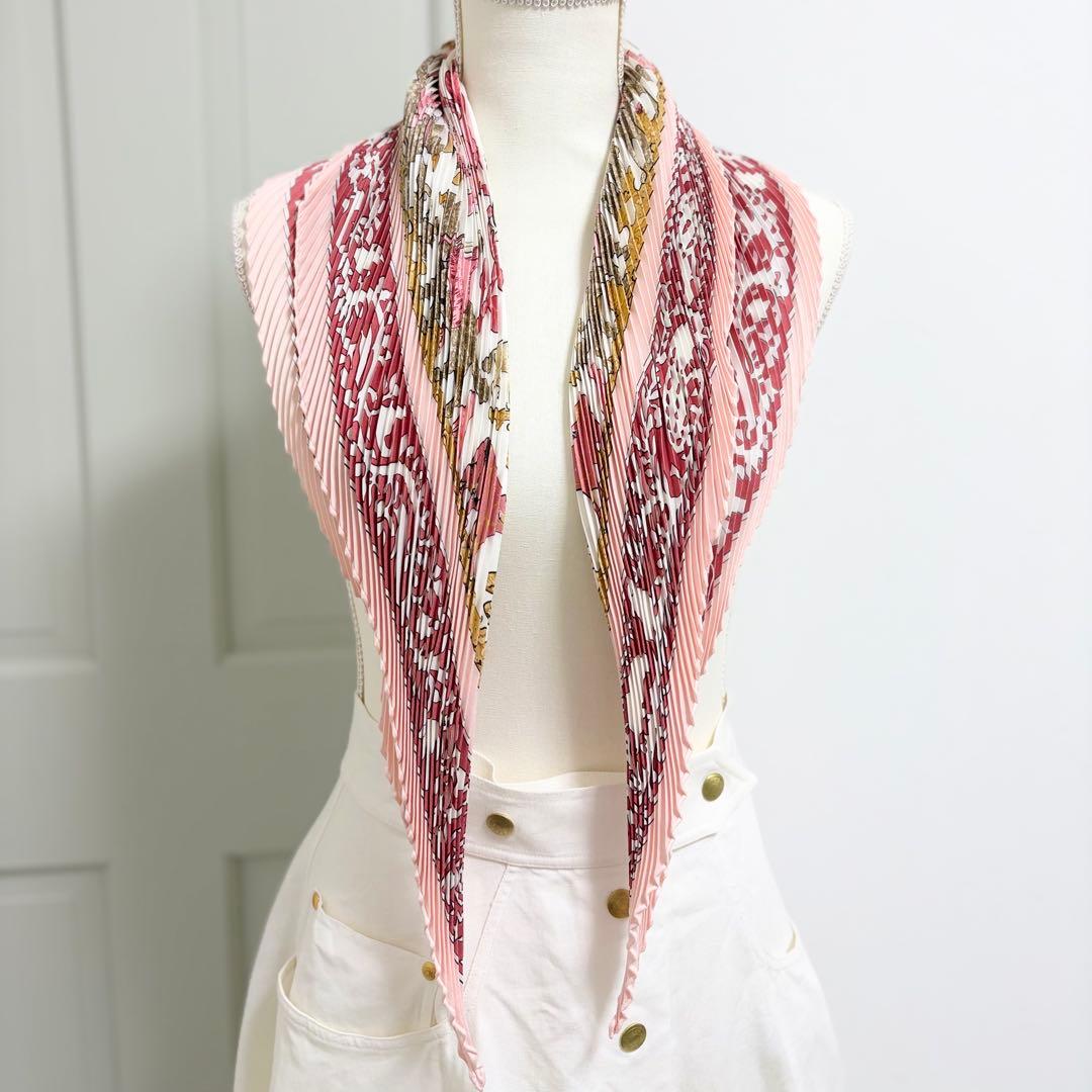 HERMES エルメス プリーツカレ90 EARLY AMERICA 動物柄