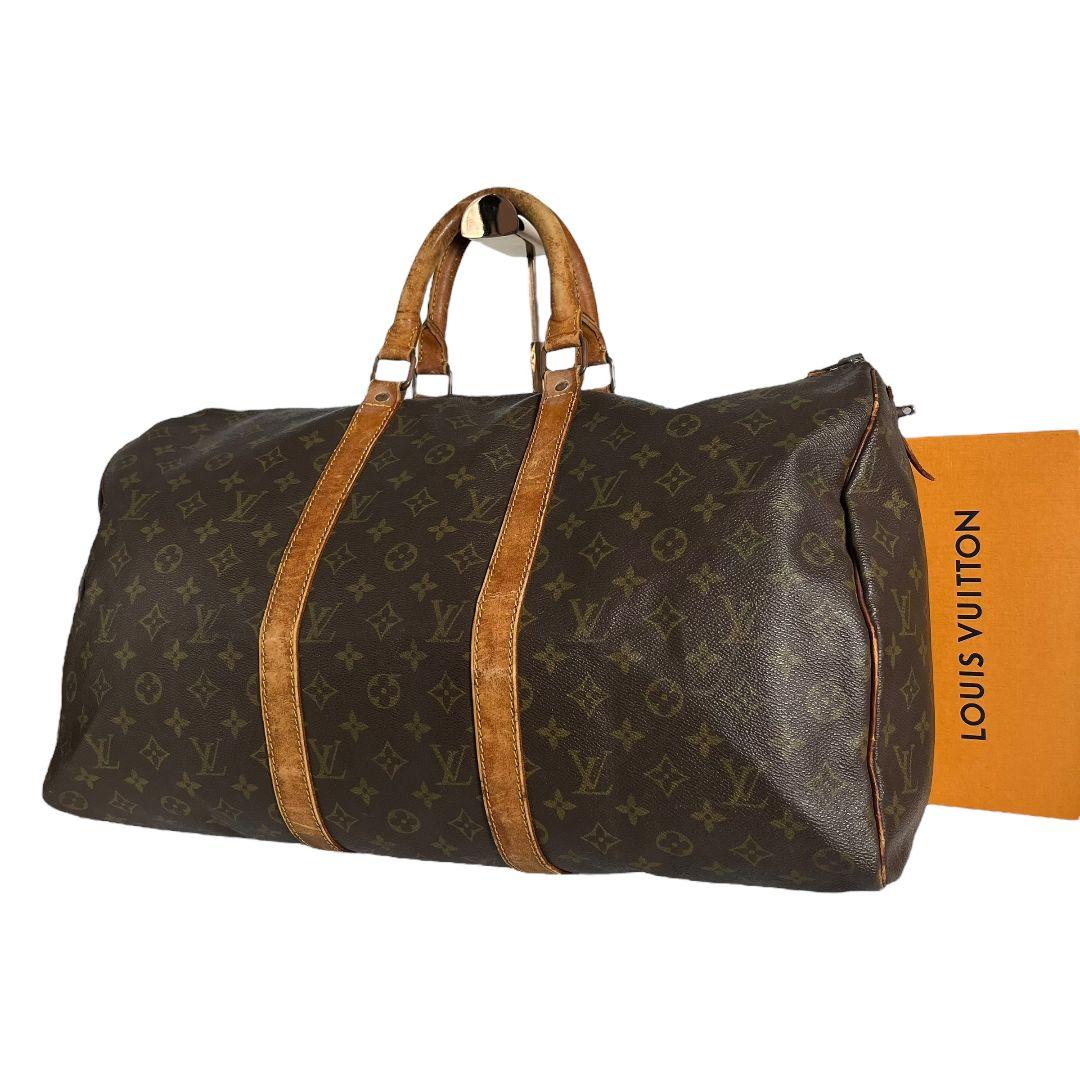 【鑑定済】キーポル50　ルイヴィトン　モノグラム　ボストンバッグ　旅行用バッグ