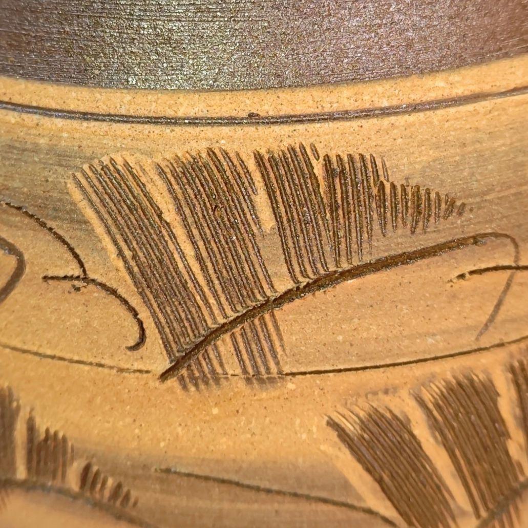 イ947 水指『大谷焼窯元　矢野陶苑　矢野款一作』『大谷焼　焼〆　共箱』茶道具