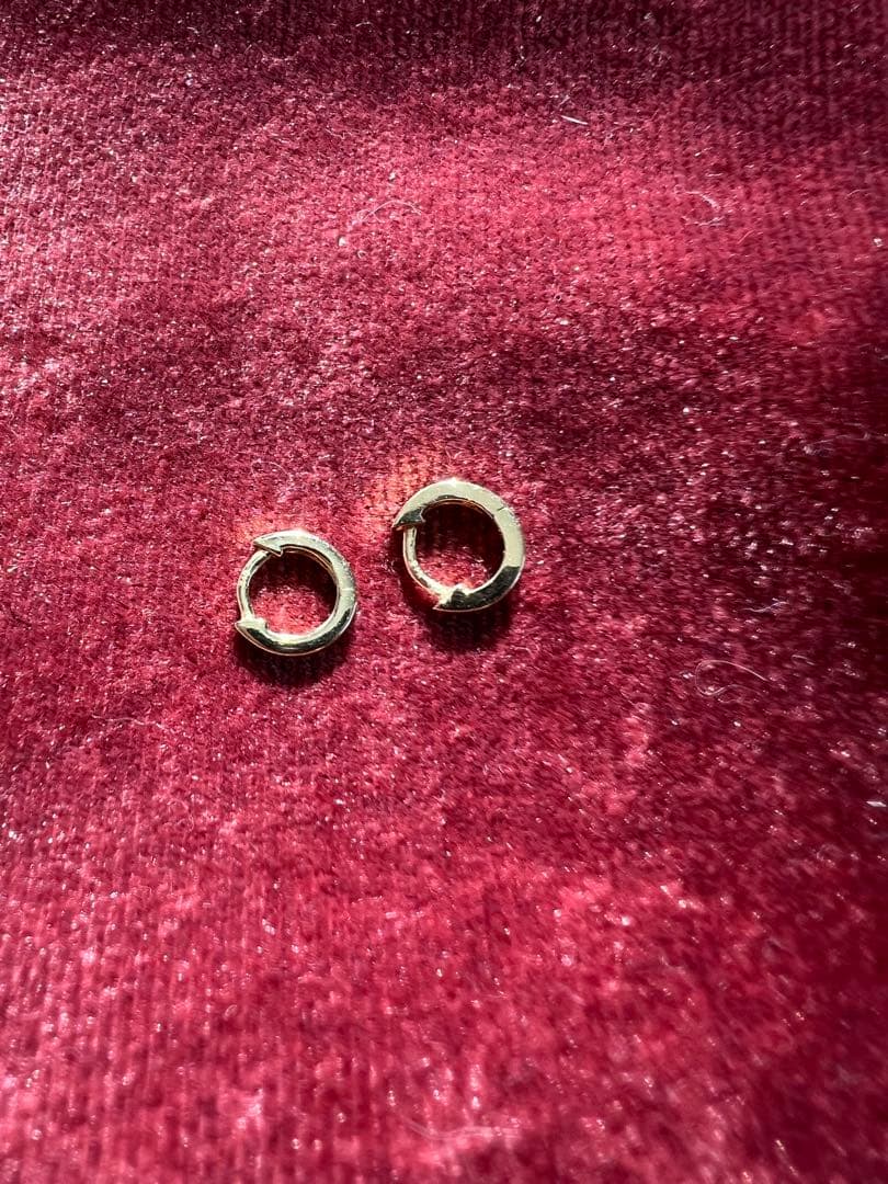 k18 YGフープピアス