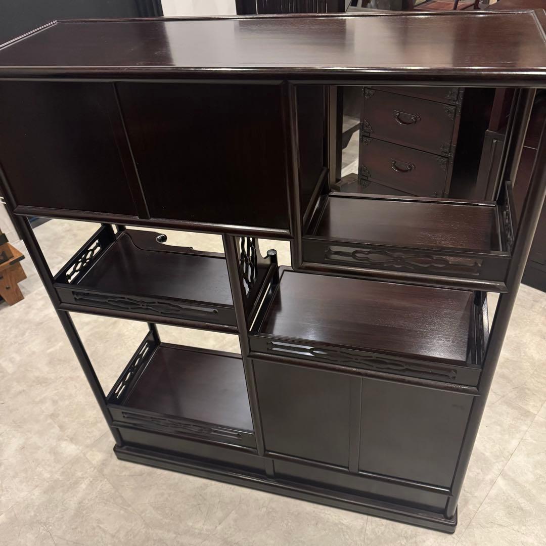 茶棚 茶箪笥 唐木家具 和風ヴィンテージ