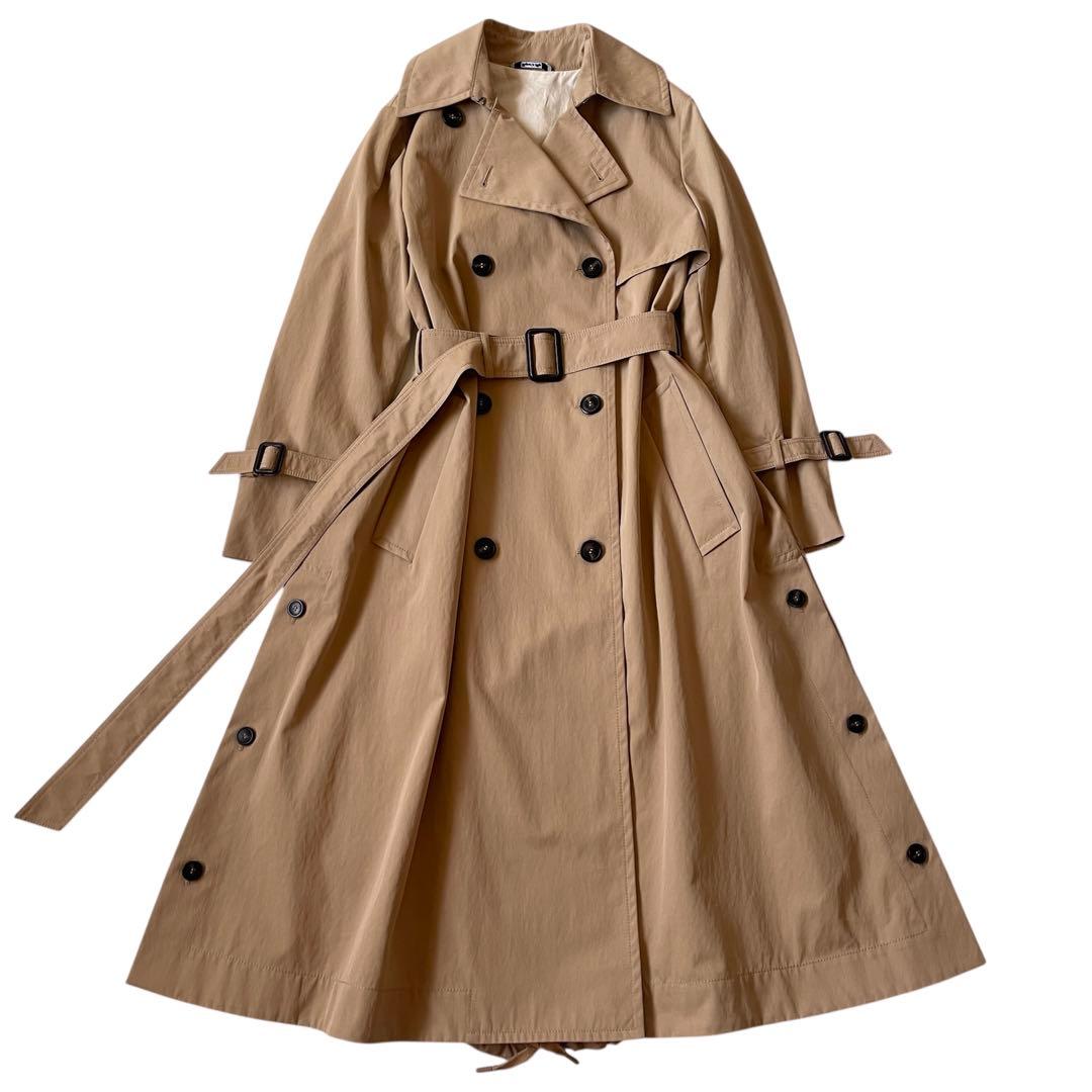 極美品 マックスマーラ トレンチコート 2022 マキシ丈 異素材ドッキング M