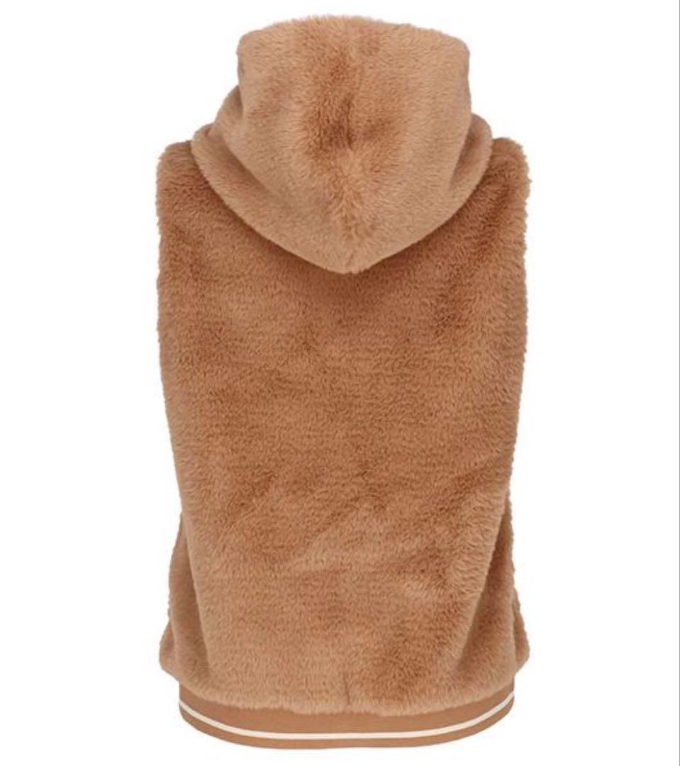 FILA フィラ テニス ベスト ファー キャメル Mサイズ EL0254