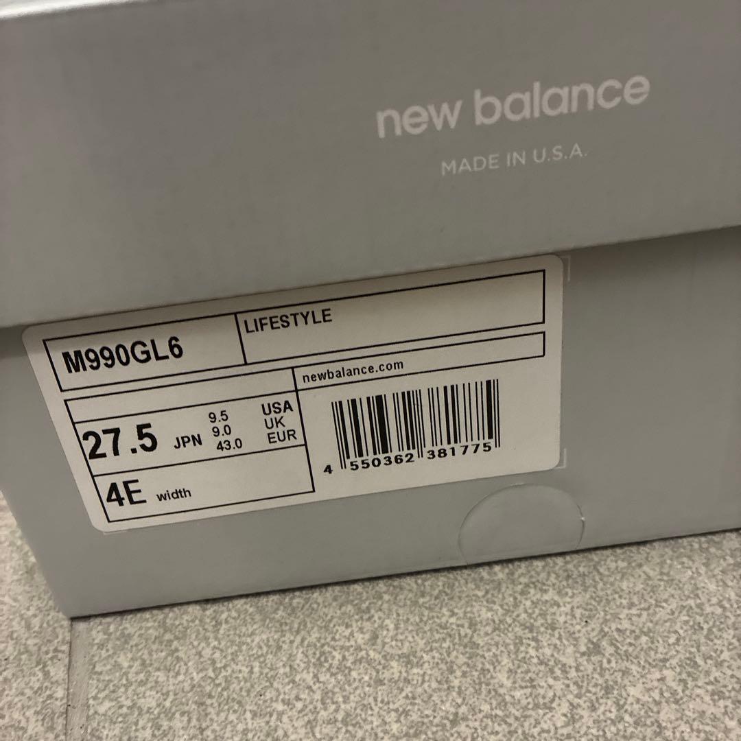 【早い者勝ち】New Balance Made in USA 990v6