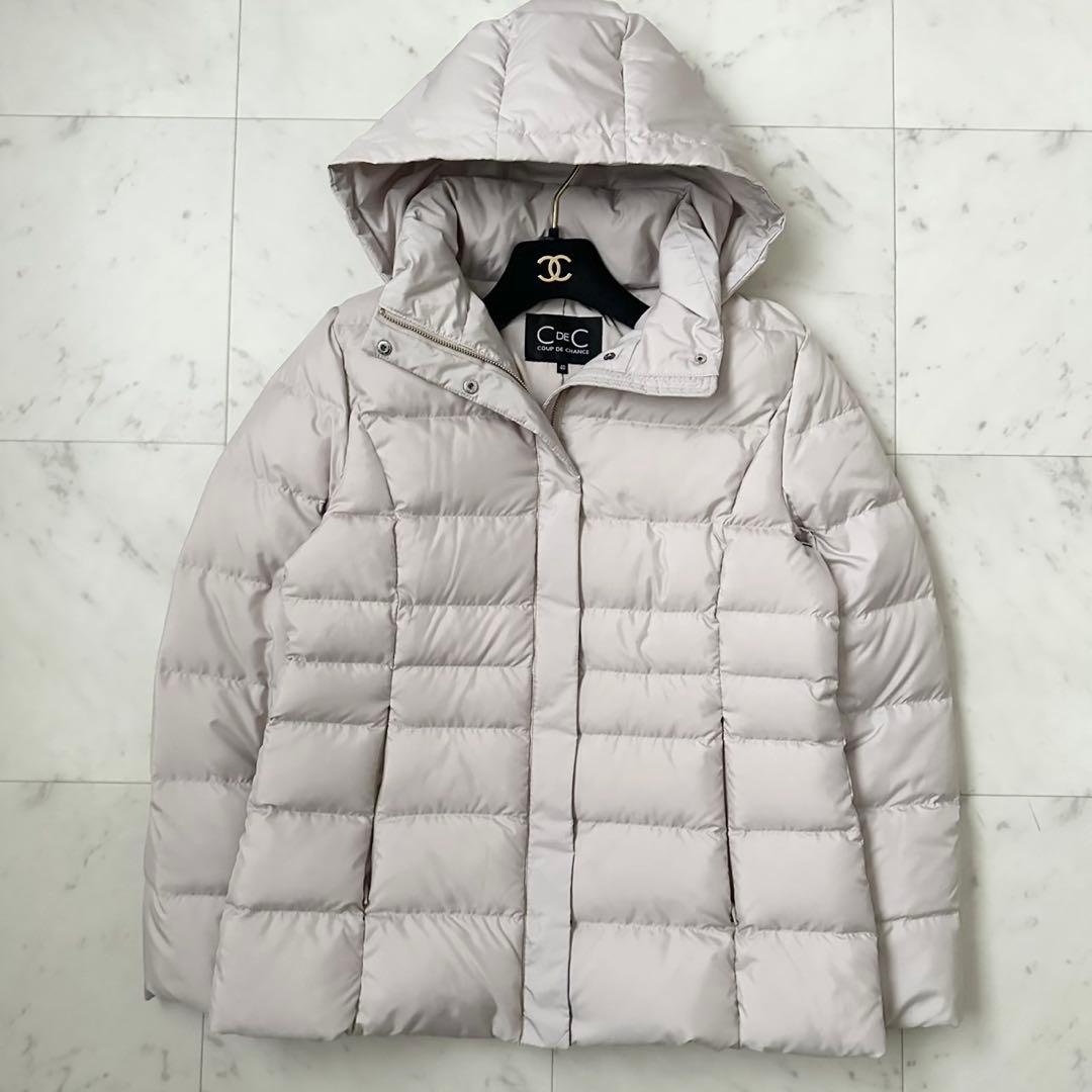 極美品❤️2024AW クードシャンス　ミドル丈ダウンコート　グレージュ　L