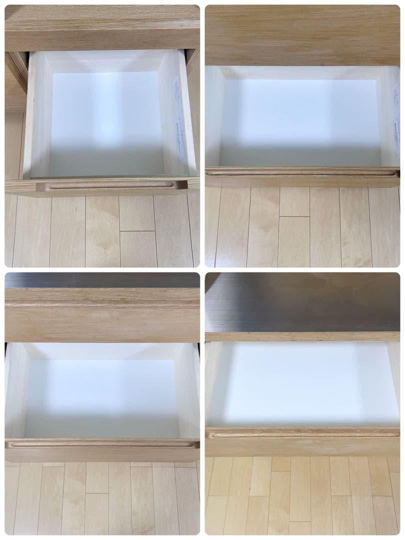 unico LOMキッチンカウンター　W1000 setF オーク材　ステンレス