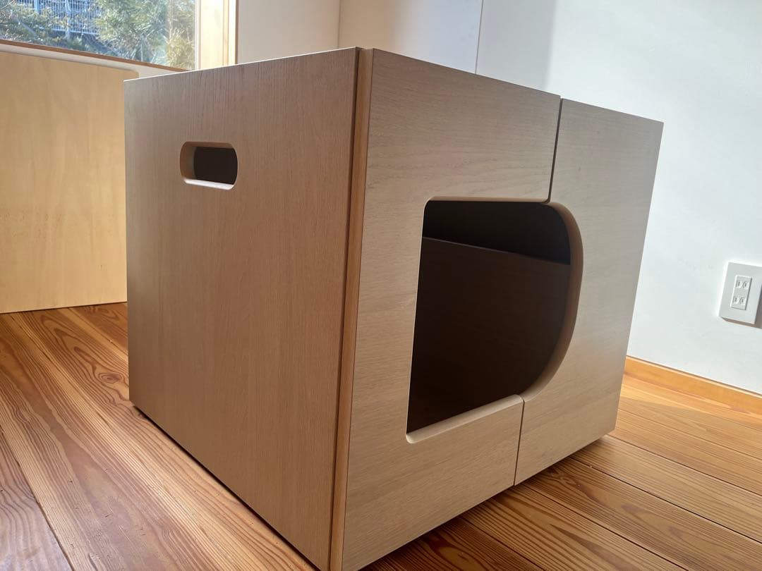 木製キャットハウス 立方体