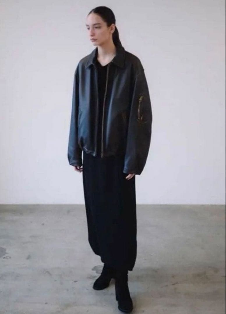 24SS comoli レザージップブルゾン サイズ1