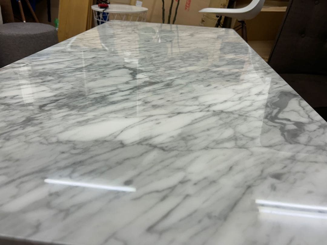 モデルルーム展示品天然大理石センターテーブル