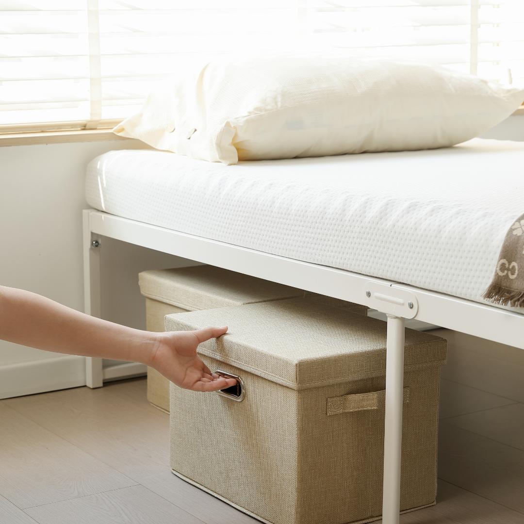 超人気！【シングル S】ベッドフレーム パイプベッド シングル 　WHITE