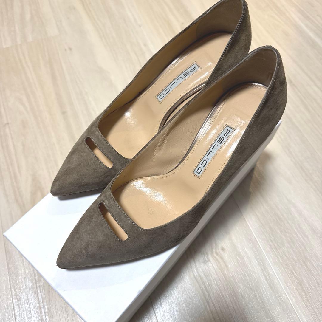 【PELLICO】スウェードパンプス