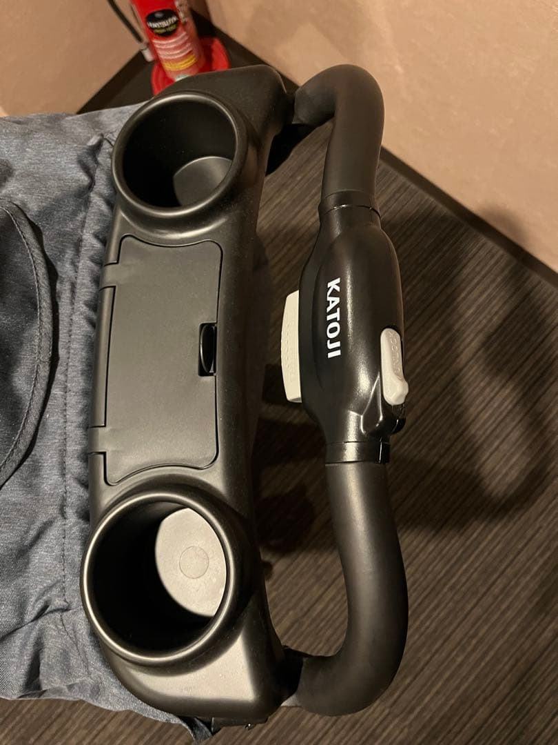 値下げ‼️カトージ　2人でゴーDX デニム　レインカバー付