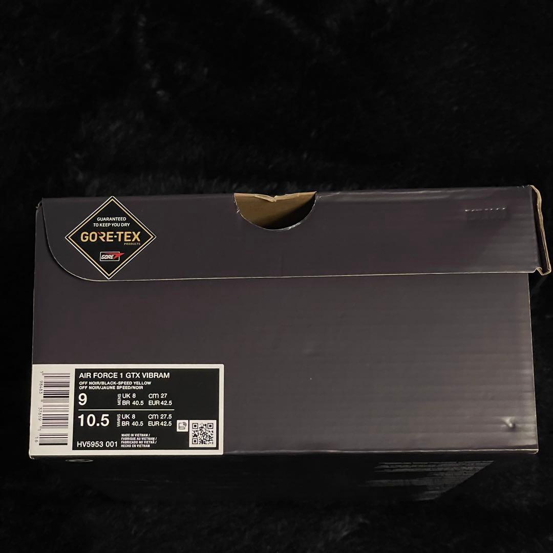 靴 NIKE AIR FORCE 1 GTX VIBRAM Black 27.0