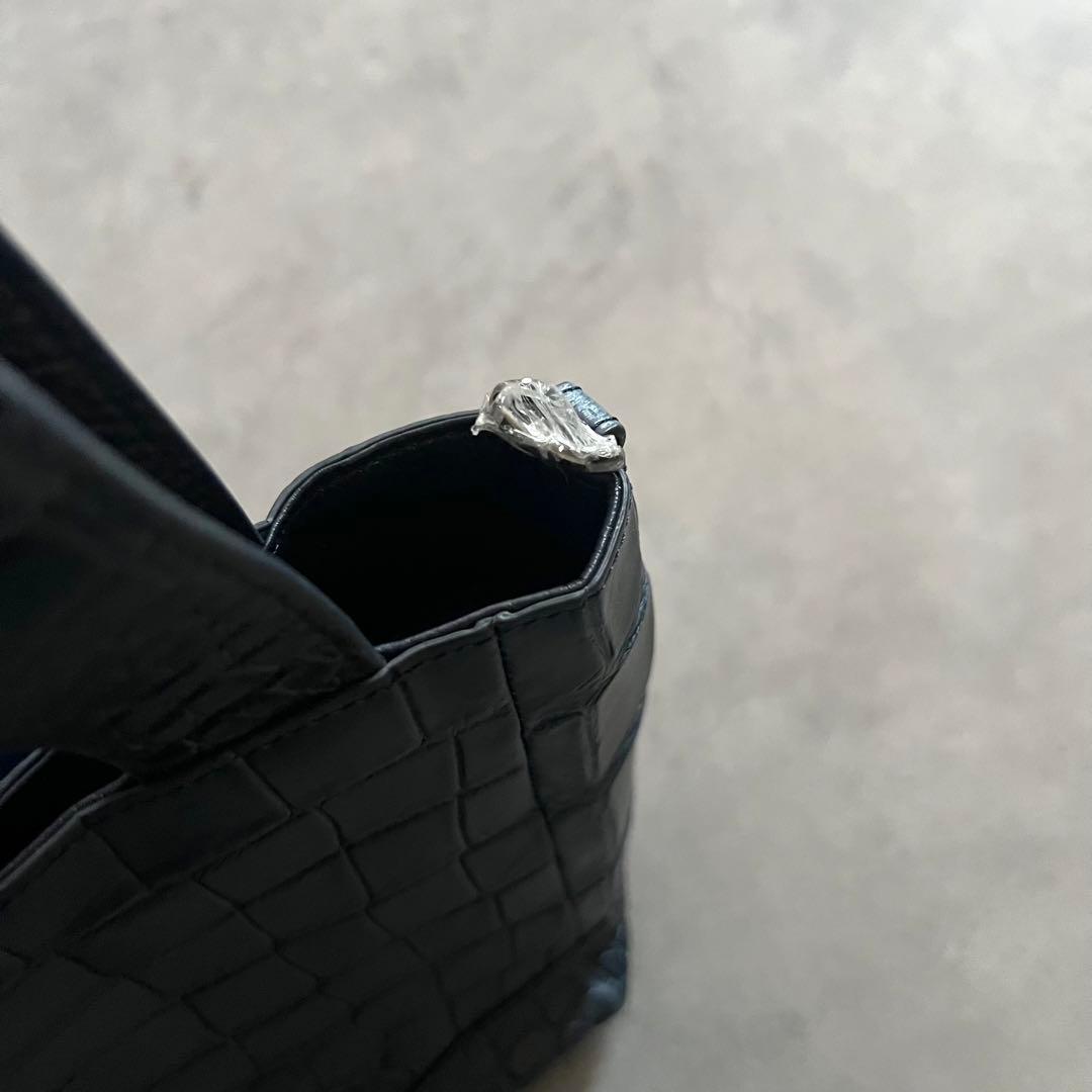 【未使用】 三宝 クロコダイル sampo マット バッグ crocodile