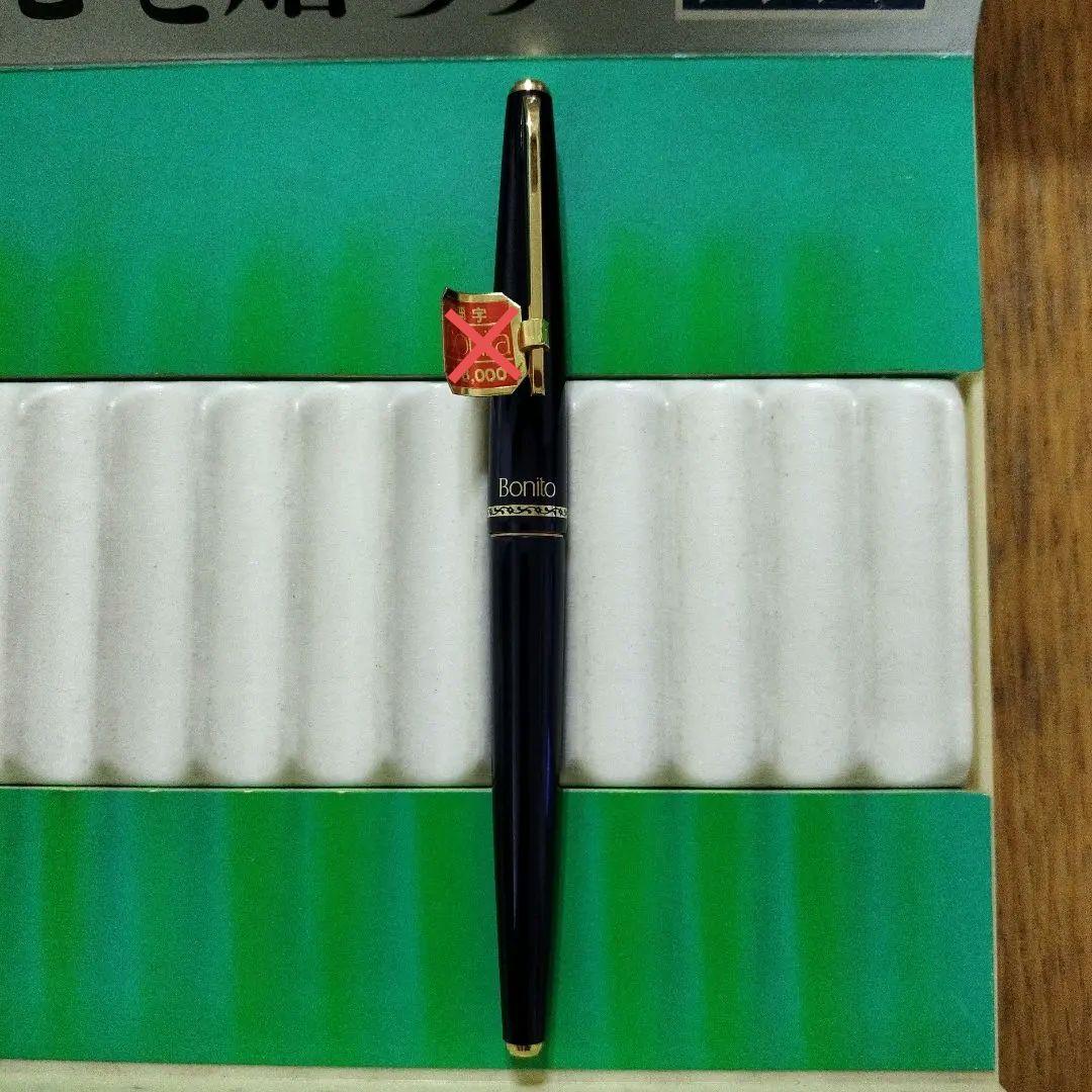 【廃盤、未使用品】70s昭和レトロBonito 万年筆　ペン先14金　細字