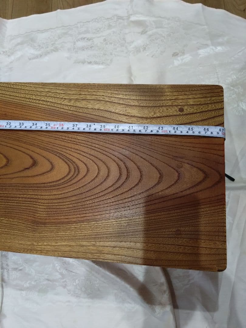 欅一枚板のテレビ台　Okinawa❕長寿のケヤキの杢目が綺麗ですよ