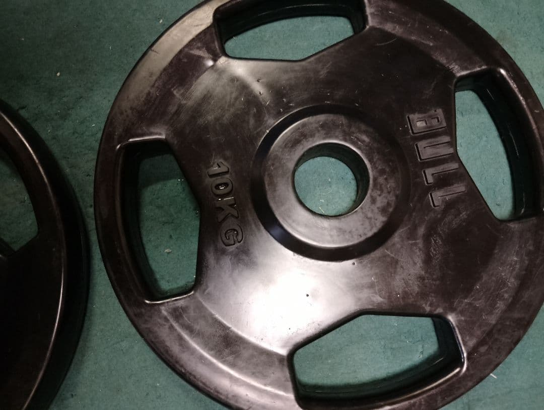 BULL 10kgプレート2枚 50mm 用 ラバープレート