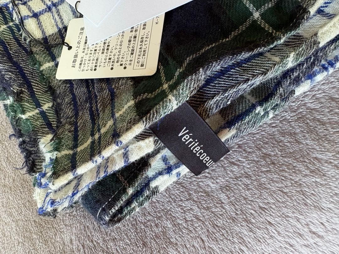小物 veritecoeur LTD-125 Checked Gauze Stole