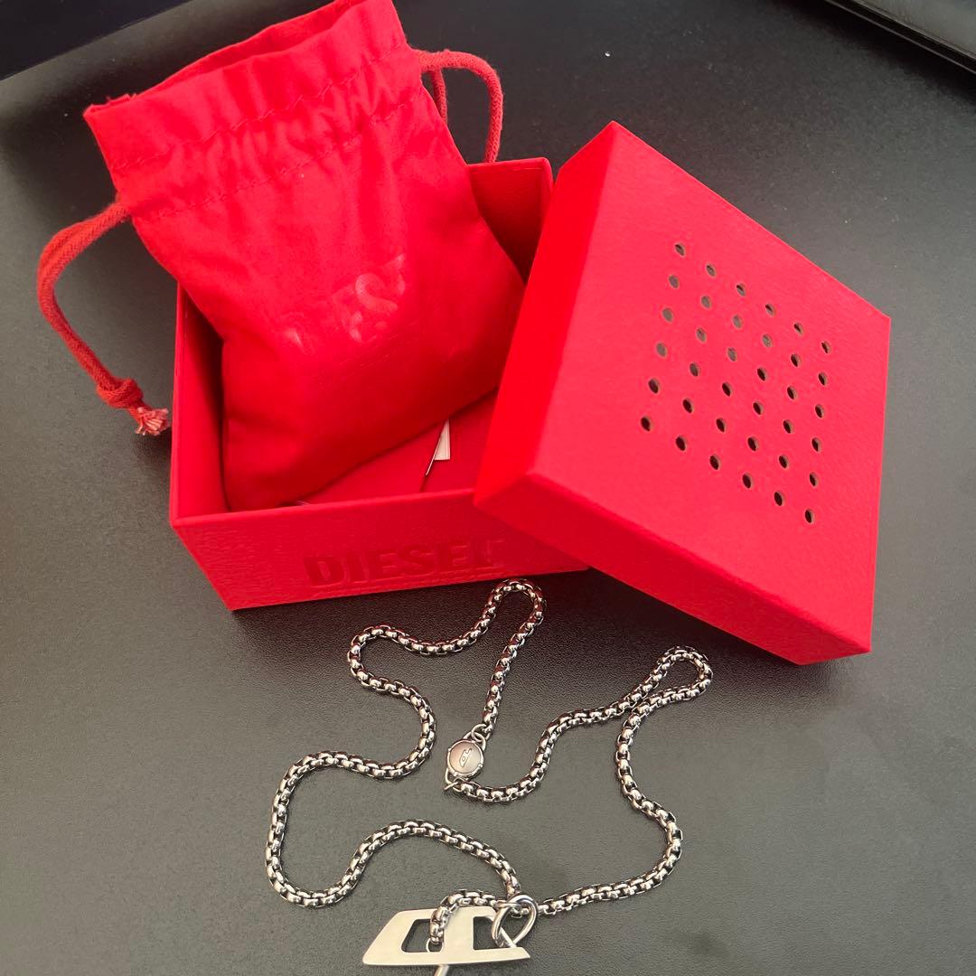 【新品未使用】DIESEL ディーゼル ネックレス DX1477 シルバー