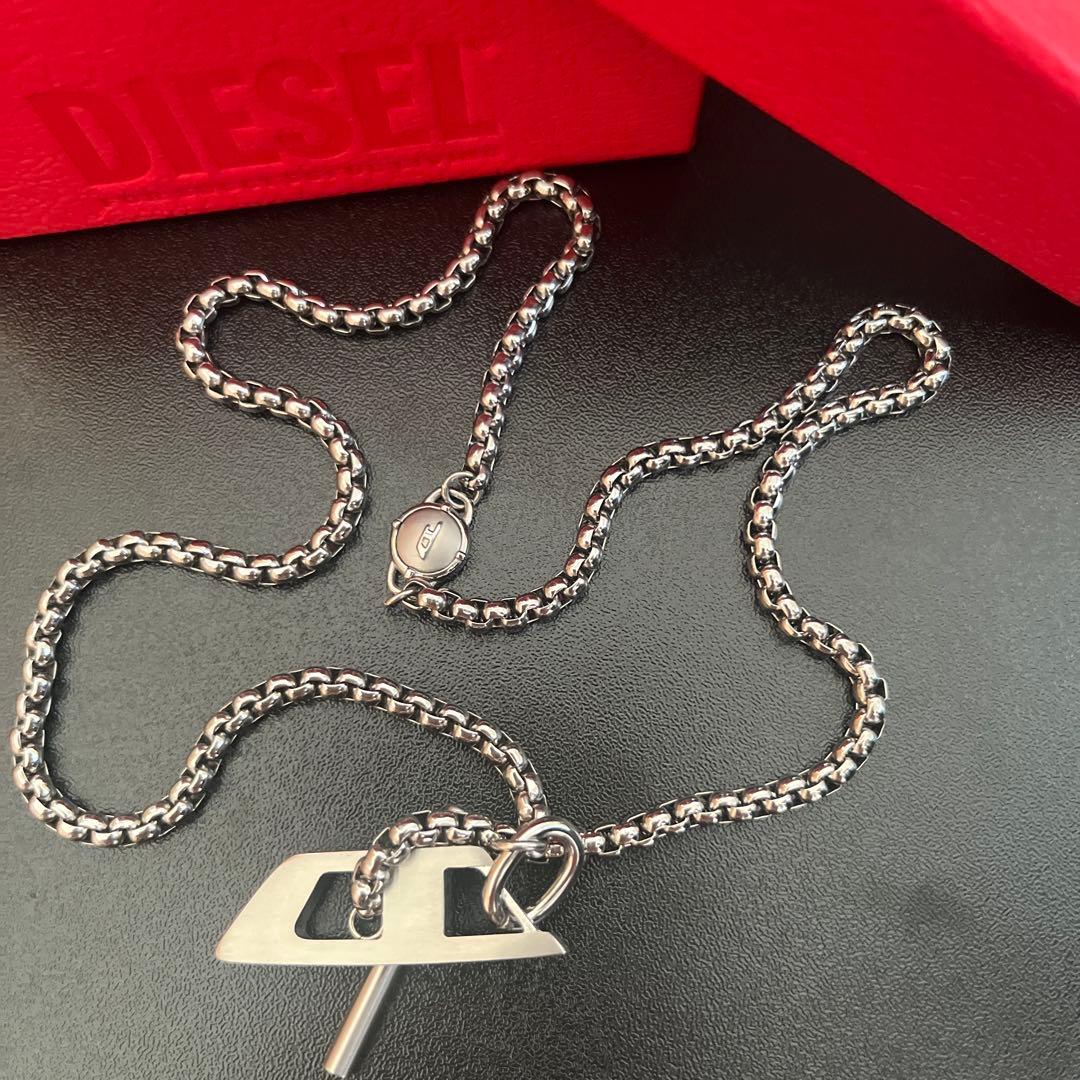 【新品未使用】DIESEL ディーゼル ネックレス DX1477 シルバー