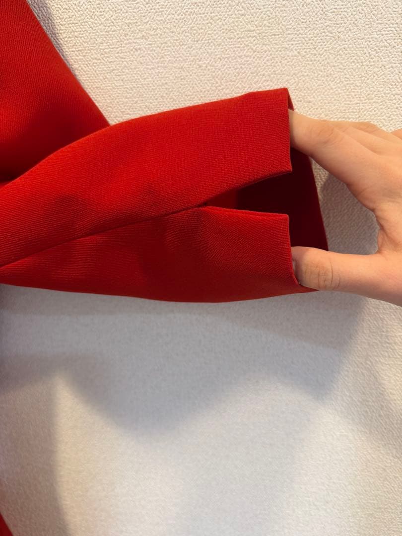 美品　セルフォード　トリプルクロスワンピース　赤