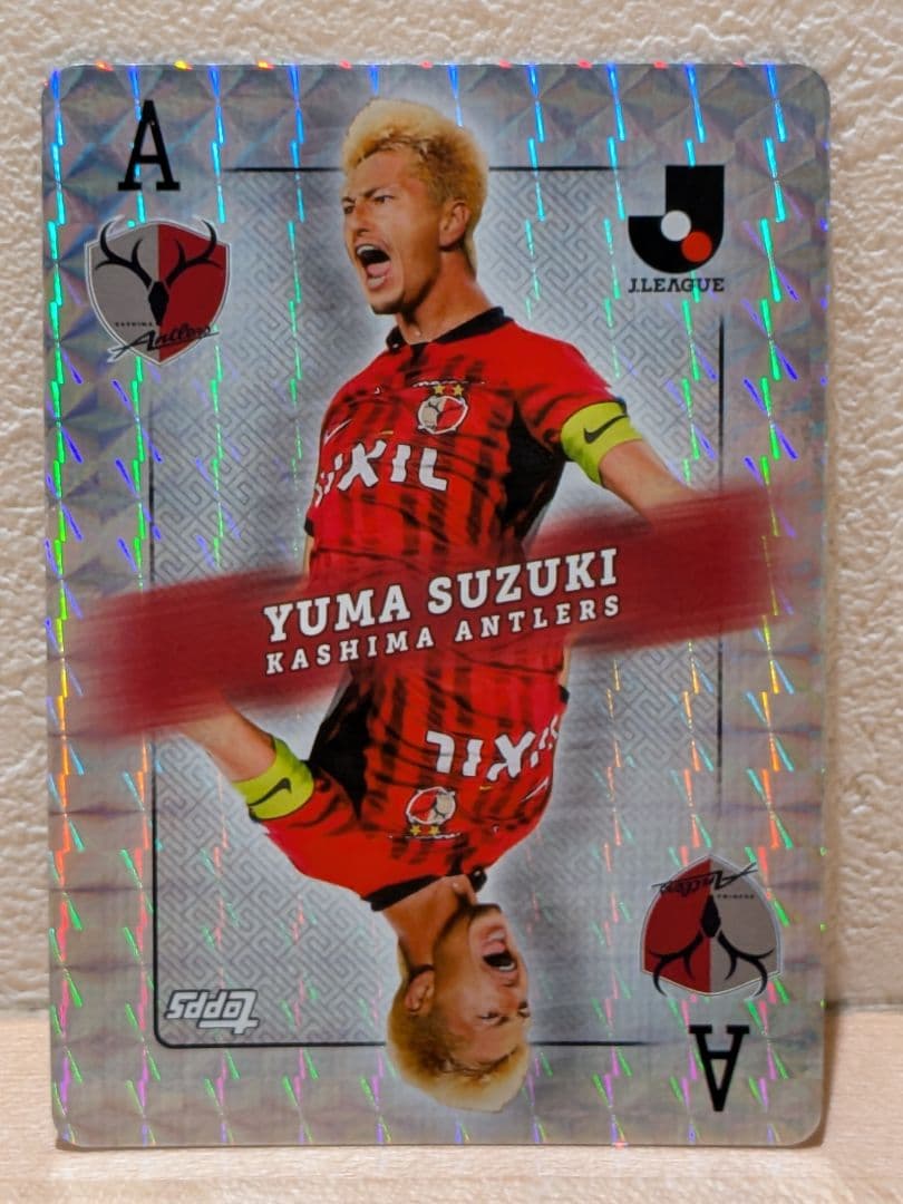 たっつん【鹿島アントラーズ】鈴木優磨　選手　topps 1/1