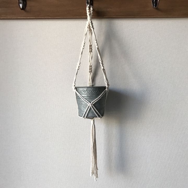 流木 マクラメ プラントハンガー 2点セット No.11