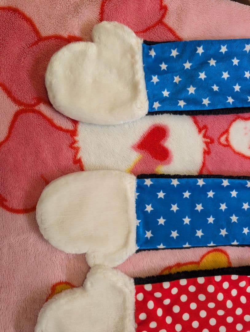 ディズニー　ミニー　ミッキー　マフラーキャップ ファンキャップ　キッズサイズ