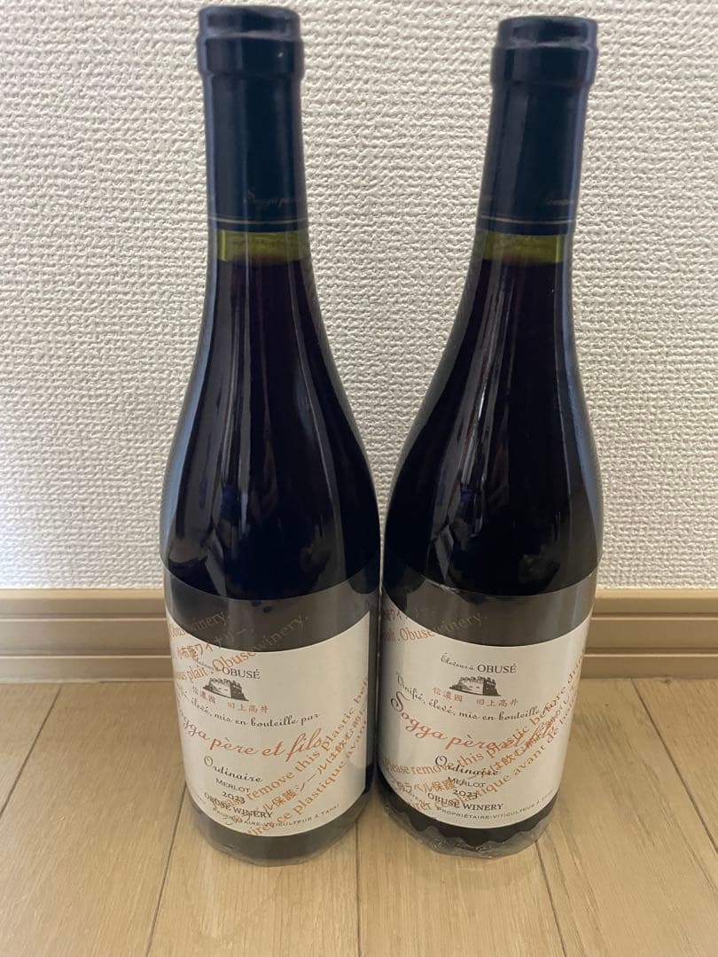 小布施ワイナリー オーディネール メルロ 2023 2本セット
