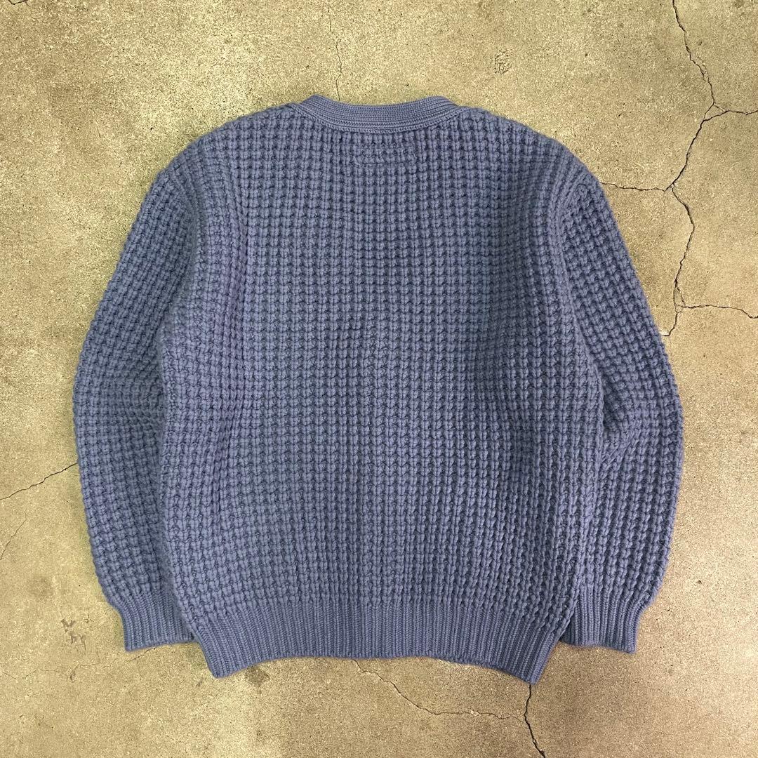 トップス WACKO MARIA WAFFLE KNIT CARDIGAN M