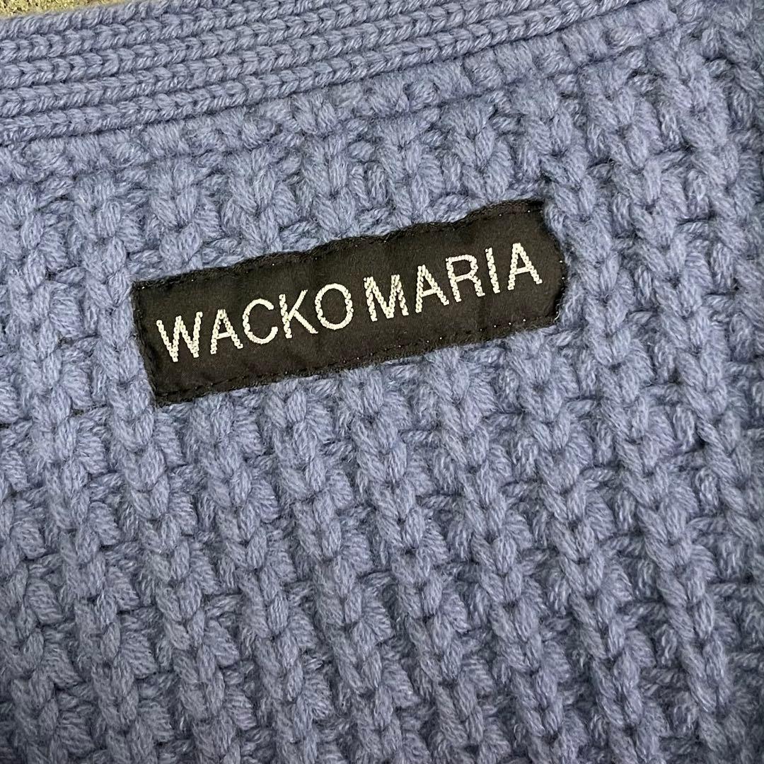 トップス WACKO MARIA WAFFLE KNIT CARDIGAN M