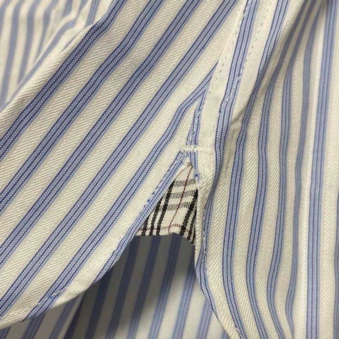 【未使用•タグ付✨】バーバリーブラックレーベル クレリックシャツ ストライプ L