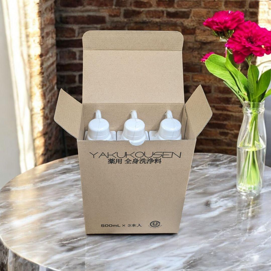 【大特価】新品 薬酵泉 薬用洗浄料500ml×3本 やくこうせん