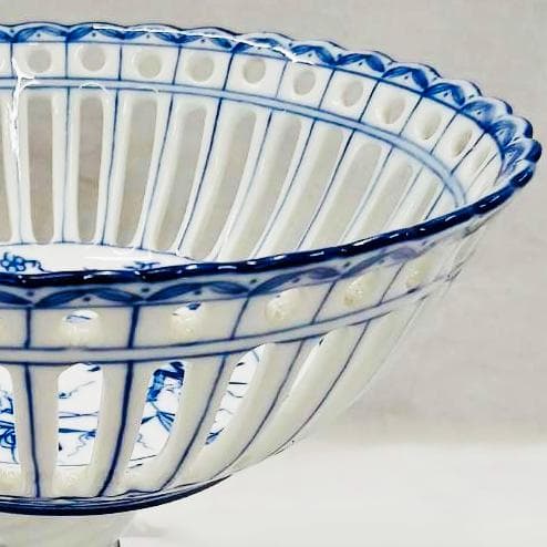 【新品・未使用】青と白のコンポート