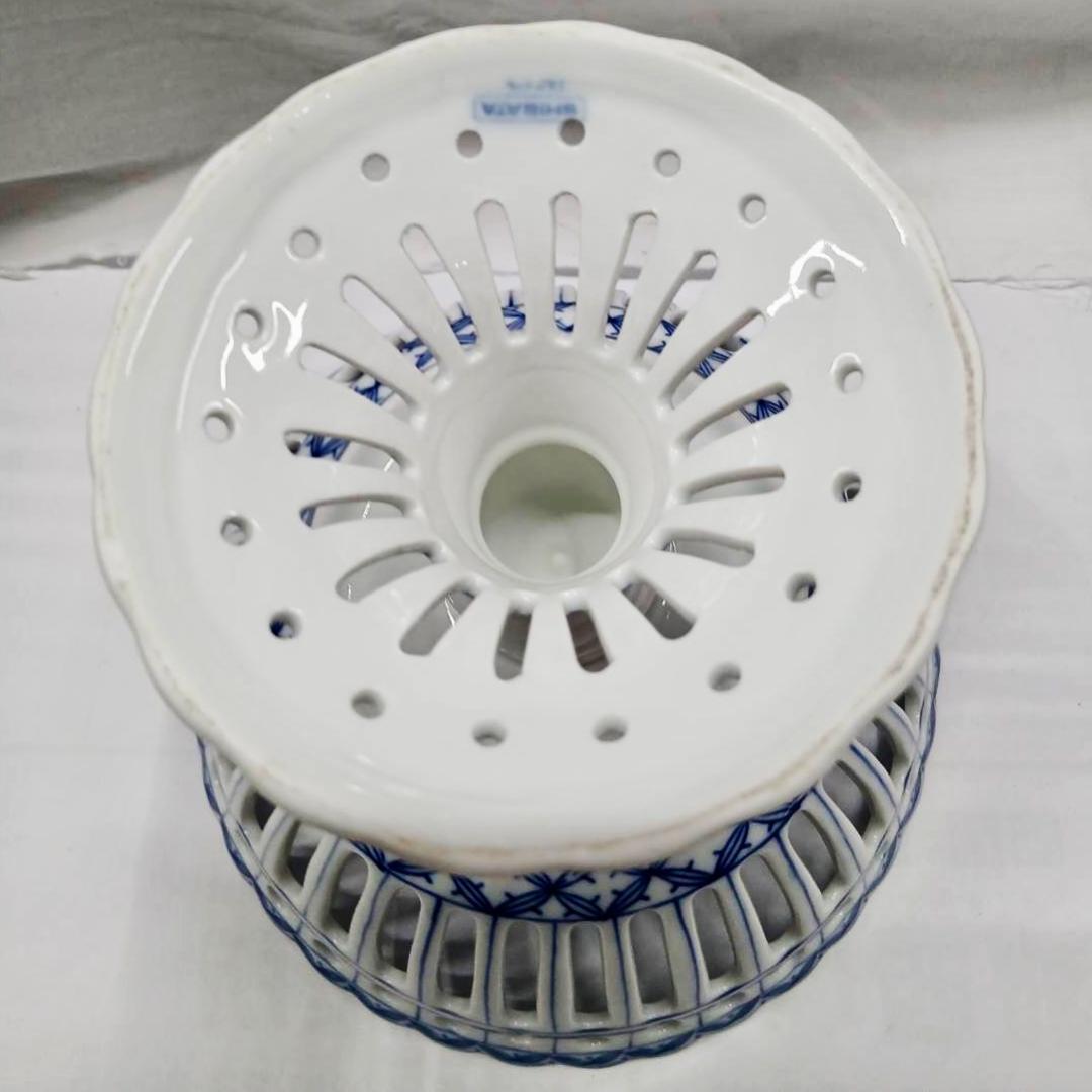 【新品・未使用】青と白のコンポート