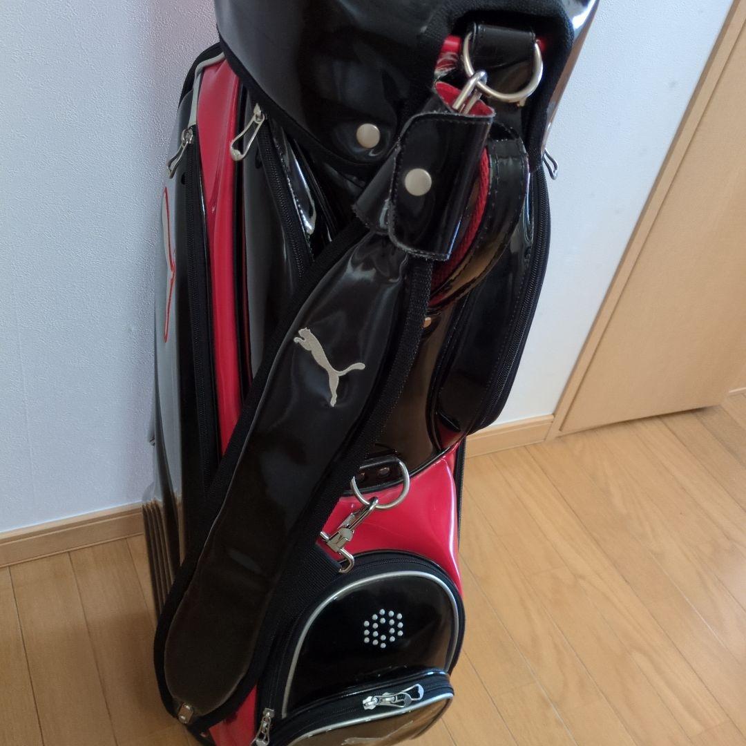 PUMA キャディバッグ 黒/赤