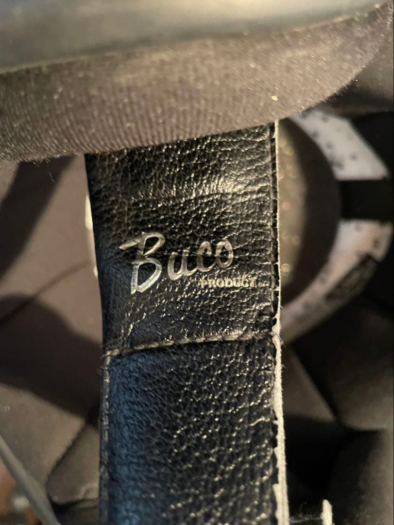 BUCO ブコ　ジェットヘルメット　目深加工済み　シルバー・シャンパンゴールド