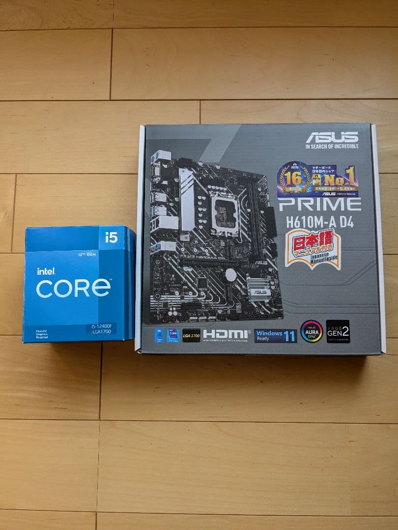 CPU Core i5 12400F & ASUS PRIME H610M-A D4