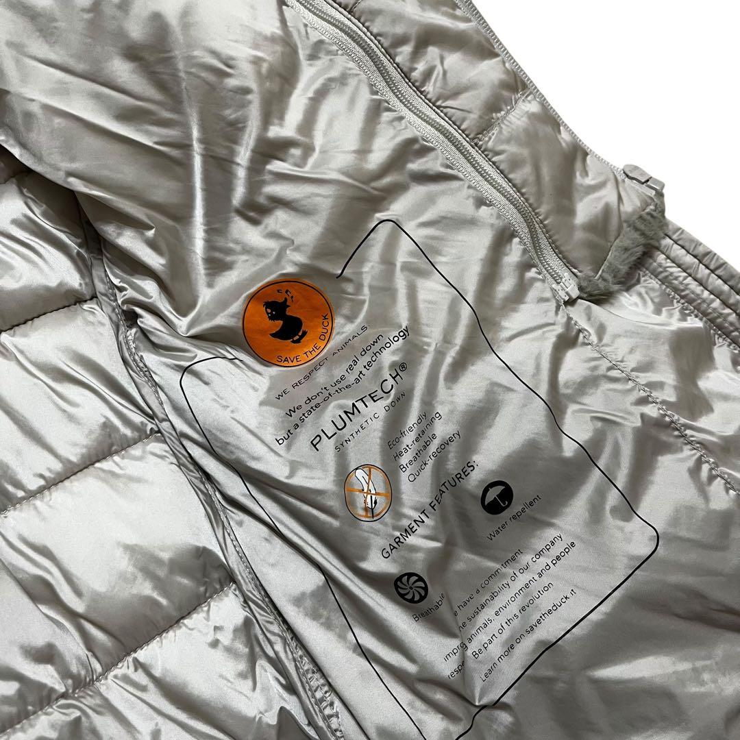 セーブザダック ダウンジャケット リバーシブル　ボア フルジップ