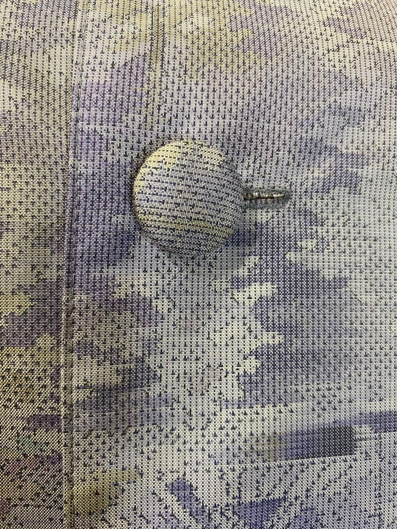 正絹紬 訪問着 白大島紬 リバーシブル コート