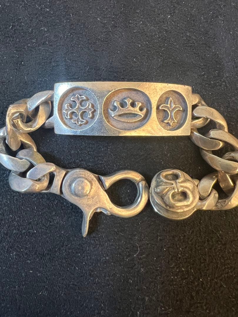 Ａ&Ｇ　エーアンドジー　シルバーIDクラウンブレスレッ